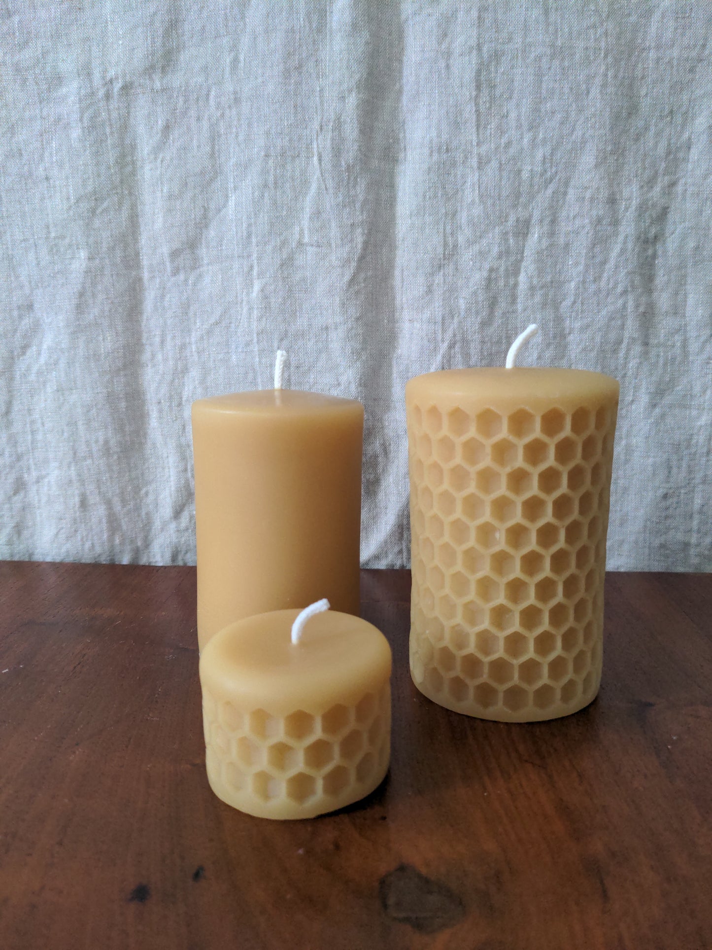 Smooth Pillar Beeswax Candles 2 x 6 - Honey and the Hive